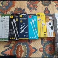 انواع سیم شارژر و هندزفری‌ زیر قیمت بازار