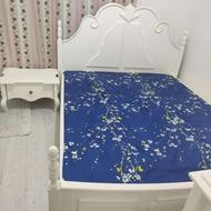 تخت خواب دونفره باتشک و بغل تختی