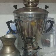 سماور گازی استیل در حد نو سالم تا 12 شب امکان تماس داریم