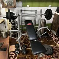 نیمکت بدنسازی دمبل هالتر وزنه