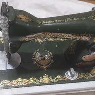 چرخ خیاطی سبز کاپیتان عتیقه قدیمی آنتیک ژاپنی