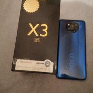 گوشیه poco X3 NFC 128 g. رم 6