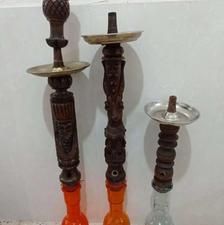 قلیان چوبی با شیشه