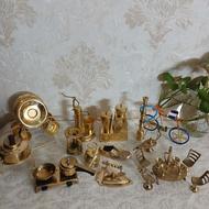 برنجی برنزی کلکسیون آنتیک ظروف آشپزخانه دکوری مجسمه قلیان