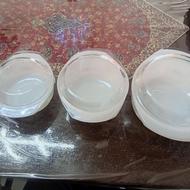 ظروف پیرکس درب دار آرکوزین فرانسه در 3 سایز در حد نو