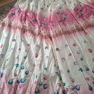 پرده ساتن طرح دار