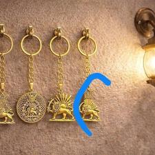 اویز شاهنشاهی بسیار زیبا اب طلا دونه 400