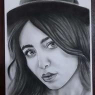 طراحی چهره پرتره ،سیاه قلم