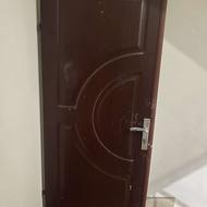 درب دو لت با مغزی و دستگیره و کلید