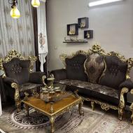 مبل استیل 7 نفره چوب راش اصل