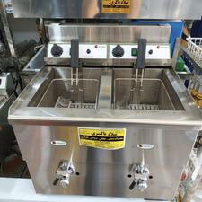 سرخ کن‌ گازی 2لگنه حرفه ای مخزن بزرگ وارداتی درجه یک