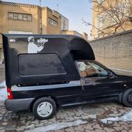 پراید وانت مشکی 1398 با 96000تا کار واقعی