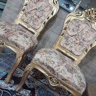 یک دست مبل 9نفره چوب با میز ودوعددعسلی