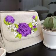 کیف جیر روباندوزی شده