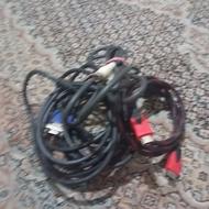 سیم کابل دوربین و مانیتور