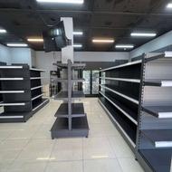 میز چک اوت ثابت میز هایپری قفسه فلزی قفسه انباری قفسه سوپری