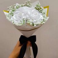 دسته گل و باکس گل روبانی