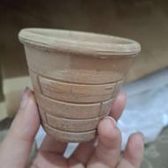 ظرف خام سفالی برای کاشت سبزه عید