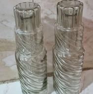 2 عدد ست بطری شیشه ای به همراه لیوان(درحدنو)
