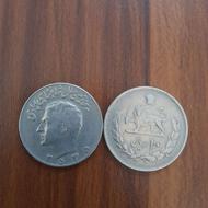 دو تا سکه پهلوی 10 ریالی جفت 2535 و 2536