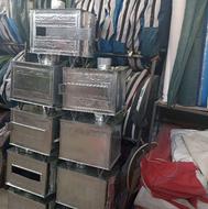 بخاری هیزمی کباب پز دار (گالوانیزه)