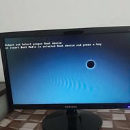 کامپیوترصفحه یک نقطه به اندازه یک انگشت سوختگی دارد