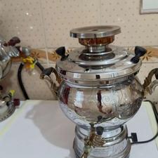 سماور برقی بدنه برنجی