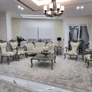 مبل کلاسیک 9نفره بسیار زیبا نو