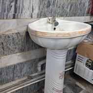 روشویی چینی گلدا همراه باشیرالات