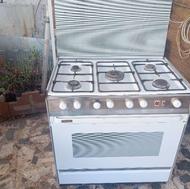 گاز فر عالیسک پنج شعله. جوجه گردان دار