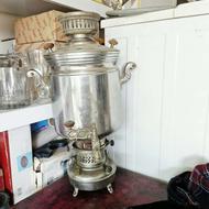 سماورنفتی مسی قاجاری مال صد سال پیشه کاملا سالم