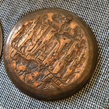 بشقاب برنجی قدیمی