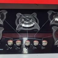 اجاق گاز شیشه ای پنج شعله