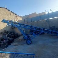 دستگاه نوار نقاله 7متری عاجدار تسمه کار کرده