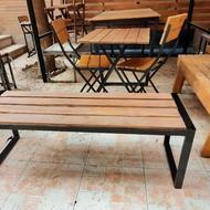 نیمکت های چوب و فلز یک دو سه تا 6 نفره