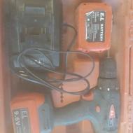 دریل شارژی 9 وات الکمس بهترین مارک در حد نو