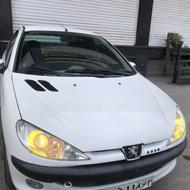 پژو 206 سفارشی درحدصفر کارکرد پایین