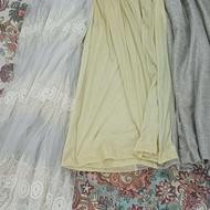 دوعدد پرده ب ابعاد سفید توری 2×3و پرده کرم ابعاد170×3