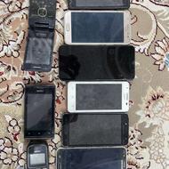 انواع گوشی کار کرده سامسونگ و هوآوی و نوکیا و سونی