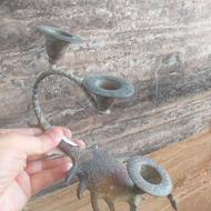 شمعدان عقرب برنجی قدیم زیبا