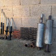 منبع اگزوز اسپرت 106 کوچک،کمک فنر پراید و ریگلاژی