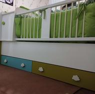 یک عدد تخت کودک و نوجوان 2عدد کمد ست مخصوص سسمونی