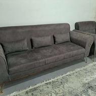 مبل 7 نفره سالم و در حد به همراه 3 میز عسلی