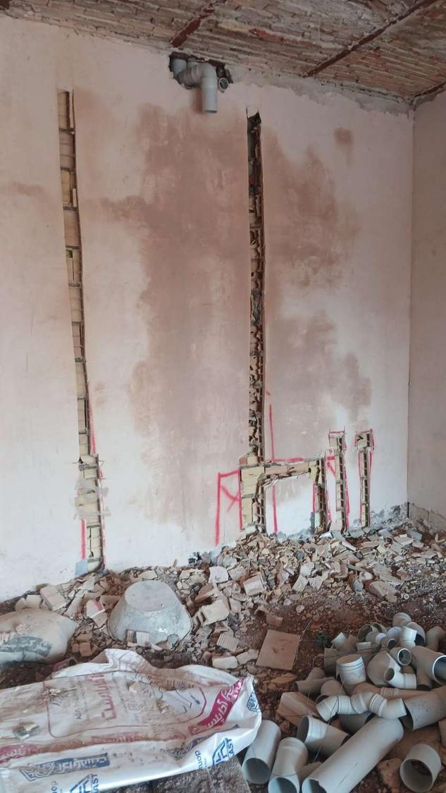 کنده کاری و تخریب ساختمان