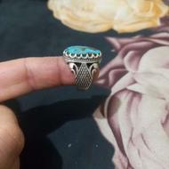 انگشتر فیروزه نیشابور اصل با رکاب دستساز خوب