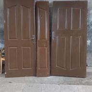 سه لنگه درب چوبی