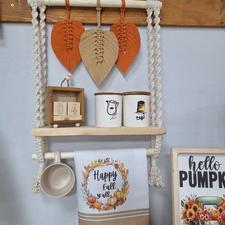 شلوف دیواری مکرومه مدرن