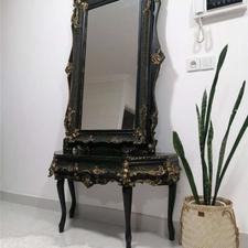 آینه کنسول چوبی