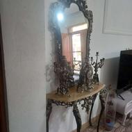 آیینه شمعدان وساعت