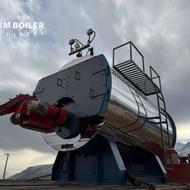 دیگ بخار و دیگ آبگرم با مشعل سفارشی خریدار